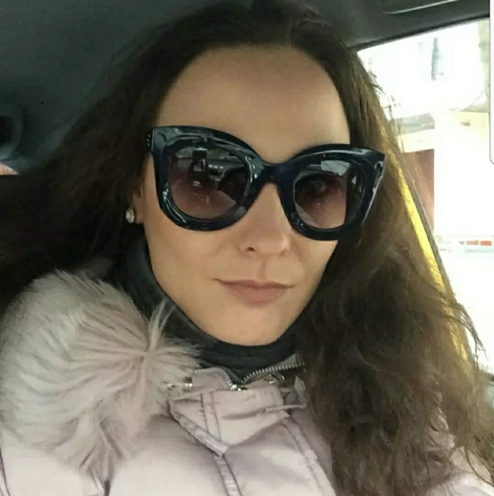 Black Cat Eye Sun Glasses  😎 - Picture 3 of 6